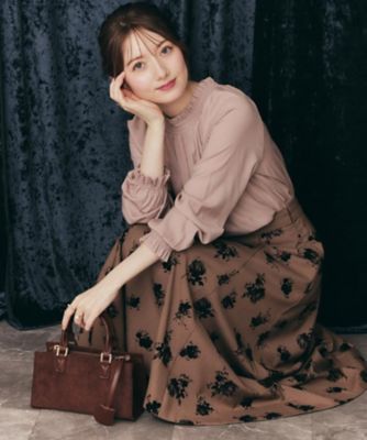 tricot COMME des GARCONS 花柄スカート フロッキー 中古・古着通販】tricot COMME des GARCONS (トリコ