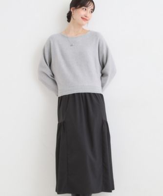 ＜SHOO LA RUE (Women)＞異素材ドッキングワンピース（２００２５５５７１０）