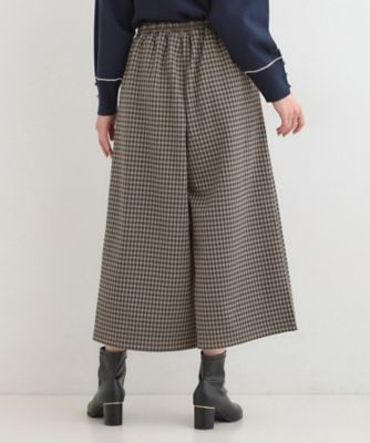 洗濯機可／S－LL／あったか】体型カバーにも 裏起毛ガウチョパンツ