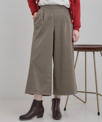 ＜SHOO LA RUE (Women)＞あったか裏起毛ポンチガウチョパンツ（２００２５５５７４５）