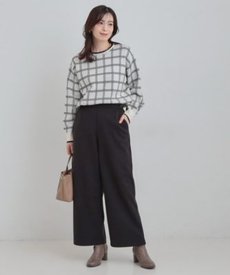 ワイ 洗濯機可／S－LL／あったか】ウエストのタブボタンがポイント 裏