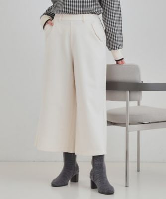 ＜SHOO LA RUE (Women)＞【あったか／Ｓ－ＬＬ】裏起毛ガウチョパンツ（２００２５５５７５２）