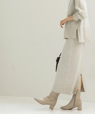 ラメスパンコールナロースカート／セットアップ対応可【洗濯機OK