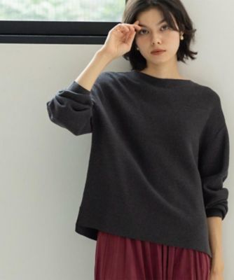 OPAQUE.CLIP (Women)/オペークドットクリップ ラメガーターボートネックニット(2002555764) グレー614 トップス【三越伊勢丹/公式】