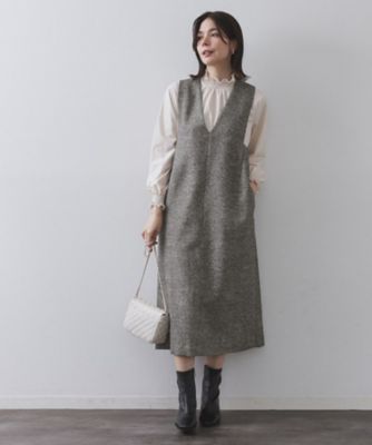 OPAQUE.CLIP (Women)/オペークドットクリップ ラメツイードジャンスカ(2002555766) クロ419 スカート【三越伊勢丹/公式】