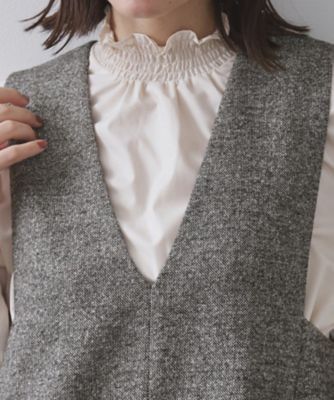 ラメツイードジャンスカ【洗濯機OK】（2002555766