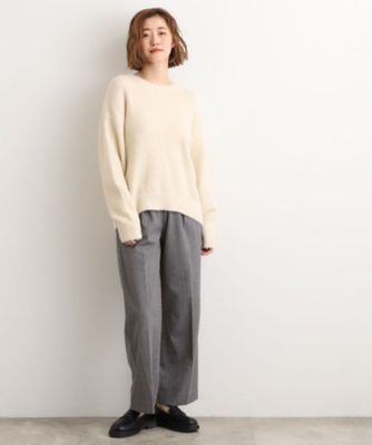 華やぎ冬ニット ミニスパンコールフェザーニット