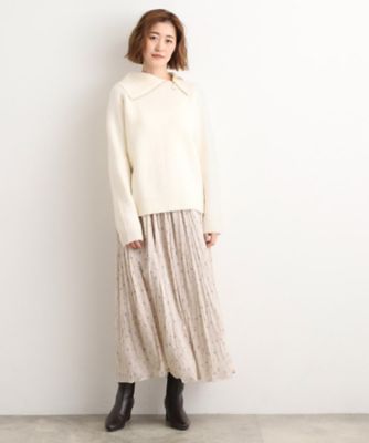 サイドジップカラーニットプルオーバー（2002555867