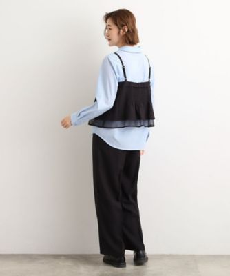 2点SET／体型カバー】透け感とレイヤードで大人の遊び心を