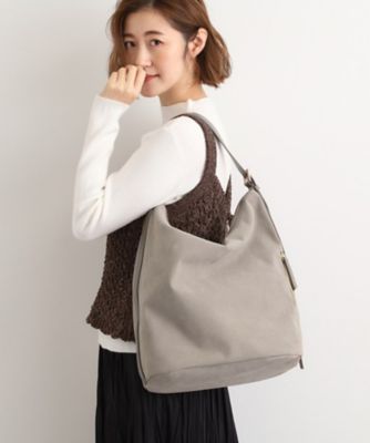 SOVEREIGN ACATE スエード ショルダーバッグ グレー meilmada