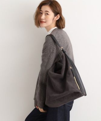 スエード調コンビワンンショルダー（2002555886） | GROVE