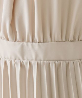 ≪通勤・セレモニー対応≫ジョーゼットプリーツワンピース【洗濯機OK