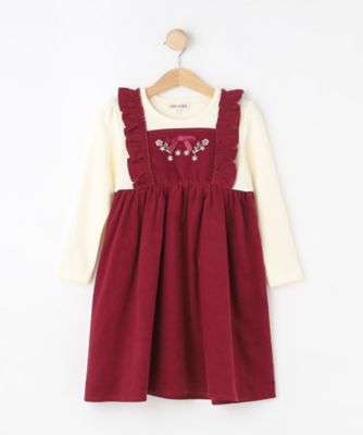 ＜SHOO･LA･RUE (Baby&Kids)＞【１００－１２０ｃｍ】コーデュロイドッキングワンピース（２００２５５６００５）