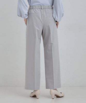 洗濯機可／セットアップ可】サラっと軽やか ワイドストレートパンツ