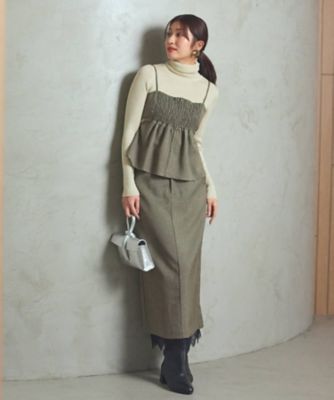 ガンクラブチェックビスチェ（2002556070） | GALLEST