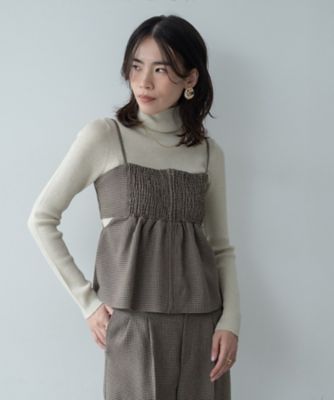 ガンクラブチェックビスチェ（2002556070） | GALLEST