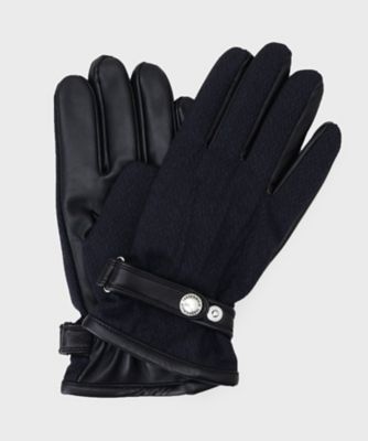 スマホ対応】矢絣レザーコンビグローブ（2002556196