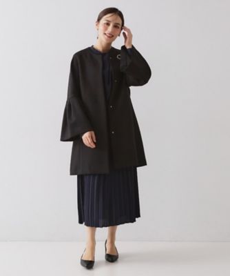 フレアスリーブミドルコート【洗濯機OK】（2002556212