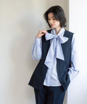 ペプラムジレ／セットアップ対応可【洗濯機OK