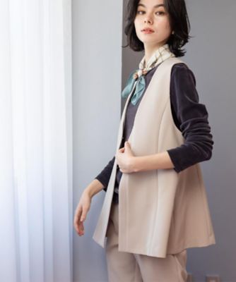 ペプラムジレ／セットアップ対応可【洗濯機OK