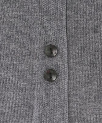 leek☆ページ【お洋服加工】 袖口ドッキング ポロ衿デザインニット【洗濯機洗い可