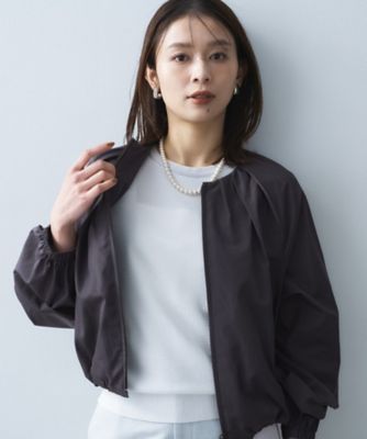 ＜UNTITLED L (Women/大きいサイズ)＞シャイニータイプライターブルゾン（２００２５５６７９６）