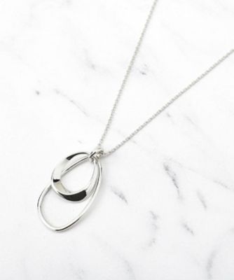 ステンレスチェーン】ライトダブルリング ネックレス