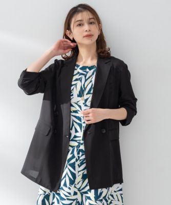 ＜UNTITLED (Women)＞【セットアップ可／接触冷感／通気性】ドライシアーダブルジャケット（２００２５５６８０２）