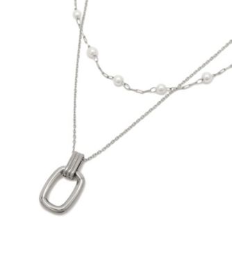 ステンレス】MIXレイヤードチェーンネックレス