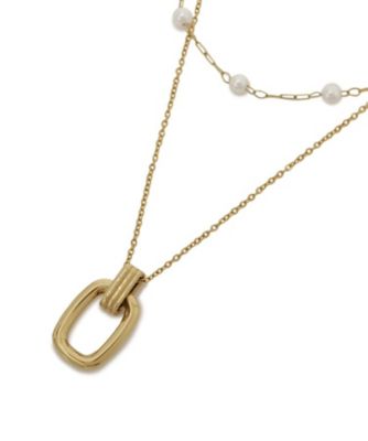 ステンレス】MIXレイヤードチェーンネックレス