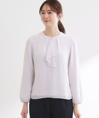 フロントフリルシフォンブラウス（2002556933） | Reflect