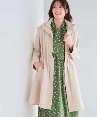 中綿ライナー付き】ライナー付きフーデッドロングコート