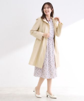 中綿ライナー付き】ライナー付きフーデッドロングコート