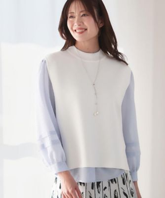 ＜Reflect (Women)＞【セットアップ可】ダブルジャカードニットベスト（２００２５５６９４８）