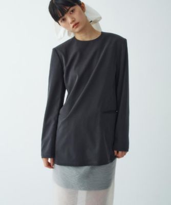 CODE A (Women)/コードエー power shollder mini dress(2002558828) クロ018 トップス【三越伊勢丹/公式】