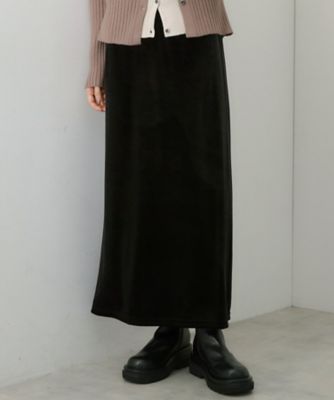 ＜THE SHOP TK (Women)＞ベロアナロースカート（２００２５５９０２１）