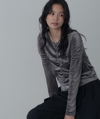 ＜GALLEST (Women)＞【一部店舗限定】シアーベロアシャーリングカットソー（２００２５５９１５５）