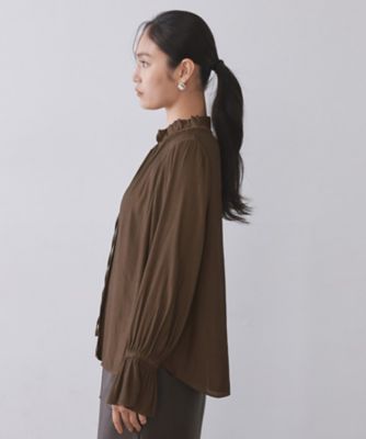 フリルカラーブラウス【洗濯機OK】（2002559913