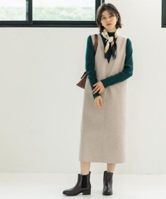 ハイネックリブニット【洗濯機OK】《6col