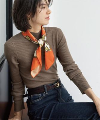 OPAQUE.CLIP (Women)/オペークドットクリップ ハイネックリブニット《6col》(2002559933) ベージュ054 トップス【三越伊勢丹/公式】