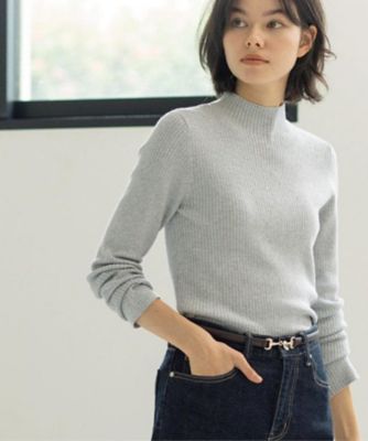 OPAQUE.CLIP (Women)/オペークドットクリップ ハイネックリブニット《6col》(2002559933) グレー612 トップス【三越伊勢丹/公式】