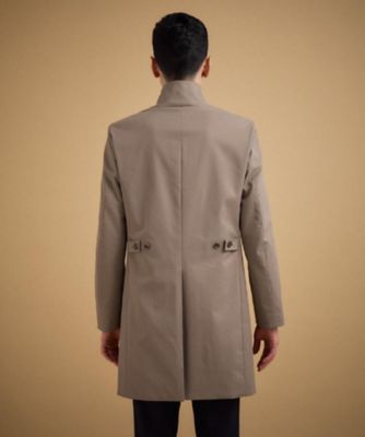 撥水ツイル スタンドカラー コート（2002560087） | TAKEO