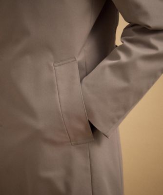 撥水ツイル スタンドカラー コート（2002560087） | TAKEO