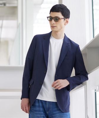 Begin5月号掲載／通気性】トリコットサッカー ジャケット