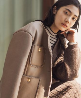 フェイクムートンボアジャケット（2002560266） | GROVE