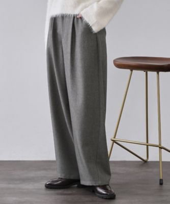 ＜OPAQUE.CLIP (Women)＞メランジ　カーヴィーパンツ【洗濯機ＯＫ】（２００２５６０３７２）