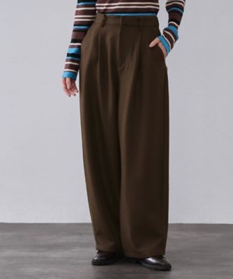 OPAQUE.CLIP (Women)/オペークドットクリップ メランジ カーヴィーパンツ(2002560372) チャ044 パンツ・ズボン【三越伊勢丹/公式】