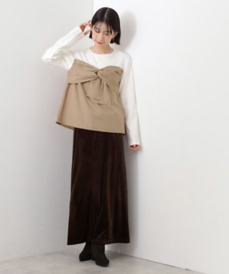 布帛切替カットソー（2002560382） | THE SHOP TK (Women