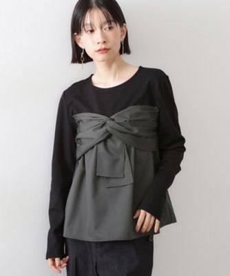 布帛切替カットソー（2002560382） | THE SHOP TK (Women