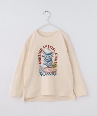 THE SHOP TK (Baby & Kids)/ザ ショップ ティーケー (キッズ）プリント長袖Tシャツ(2002560447) シロ404 トップス【三越伊勢丹/公式】